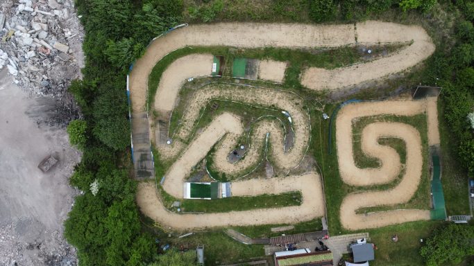 Drohnen Bild der beiden Strecken